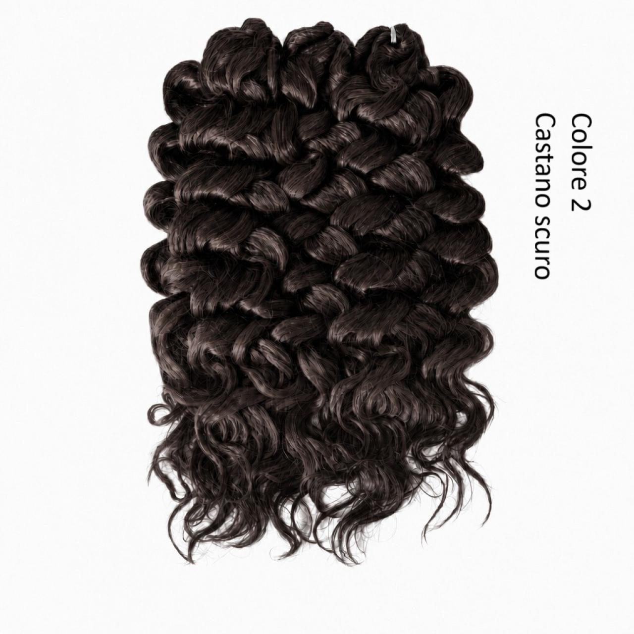 Capelli effetto bagnato per crochet