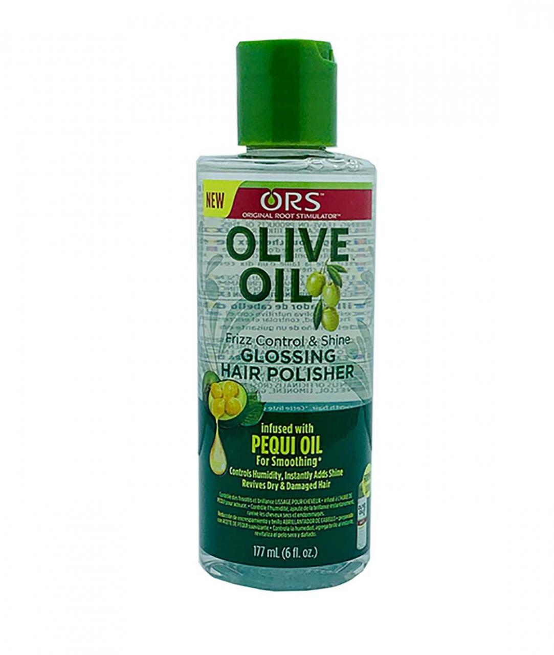 Olive oil glossing hair polisher
