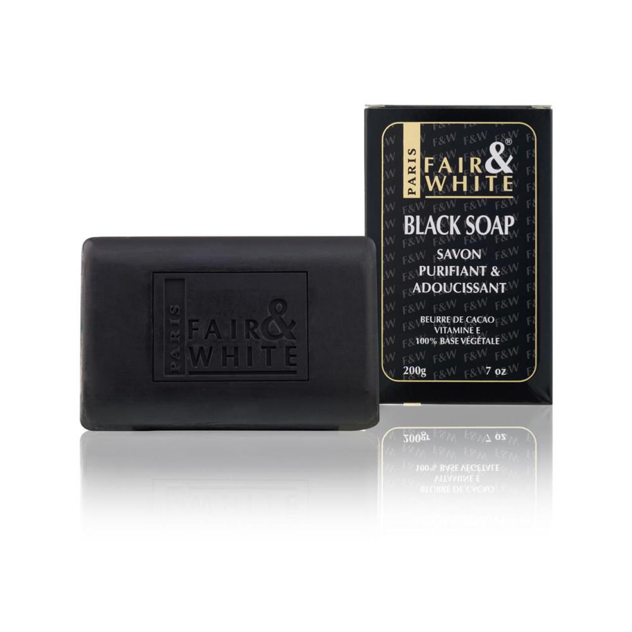 Fair & white black soap